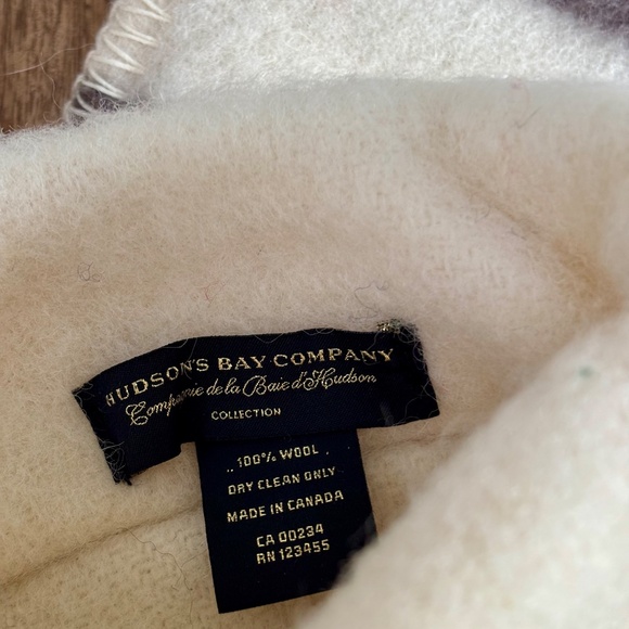 100% WOOL HBC STERLING STRIPES Christmas Stocking. Like NEW! - Picture 4 of 7